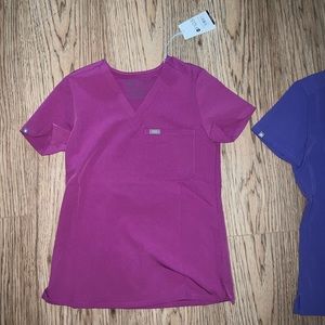 XXS figs top bright fuchsia